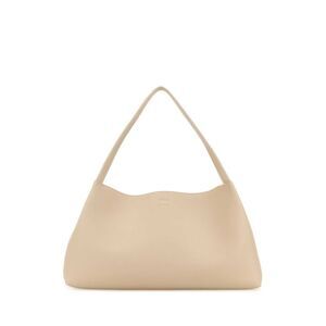 Testoni Women Ivory Leather Enzo 45 Shopping Bag